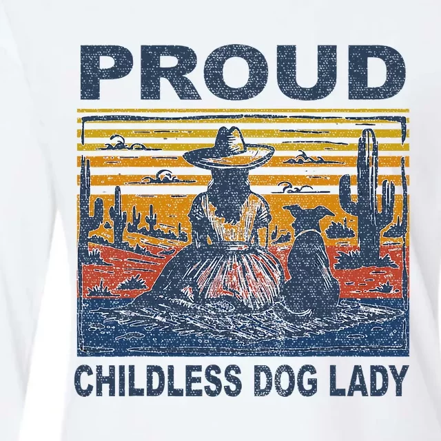 Proud Childless Dog Lady Womens Cotton Relaxed Long Sleeve T-Shirt