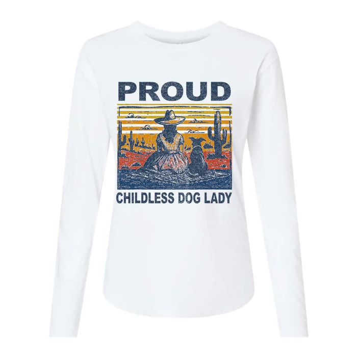 Proud Childless Dog Lady Womens Cotton Relaxed Long Sleeve T-Shirt