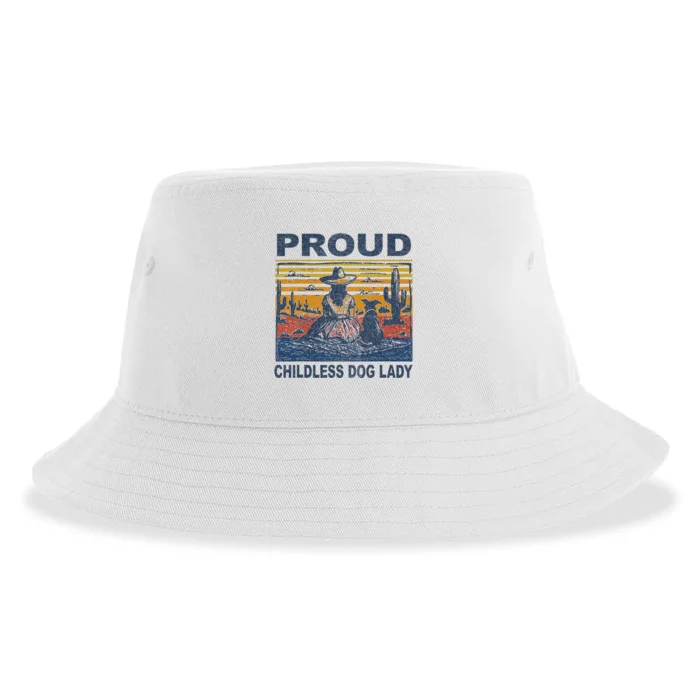 Proud Childless Dog Lady Sustainable Bucket Hat