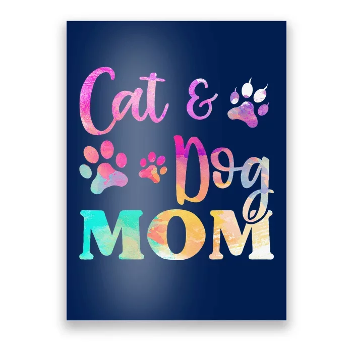 Pet Cat Dog Mom For Women Mothers Day Poster