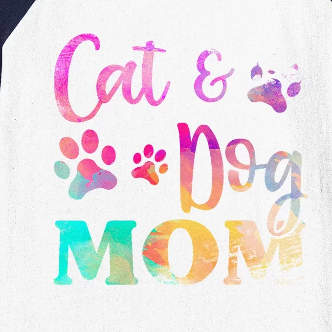 Pet Cat Dog Mom For Women Mothers Day Baseball Sleeve Shirt