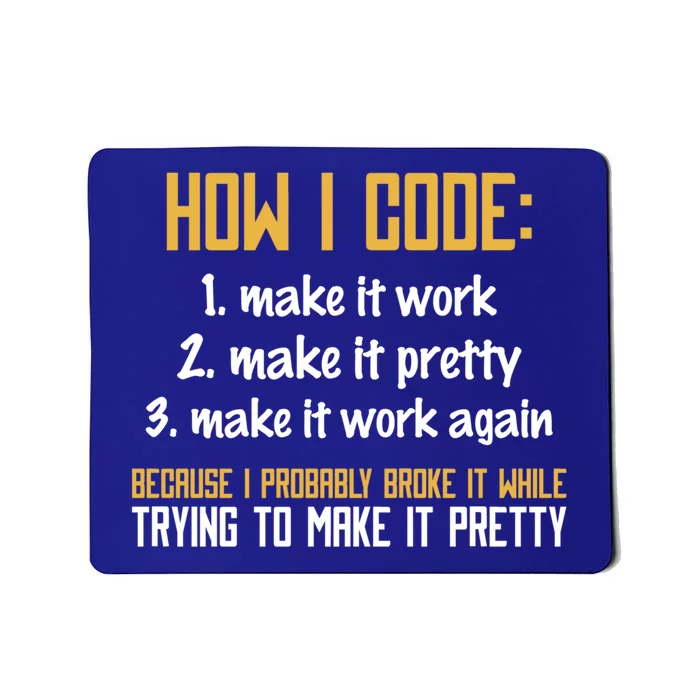 Programmer Coder Developer Programming Coding Great Gift Mousepad