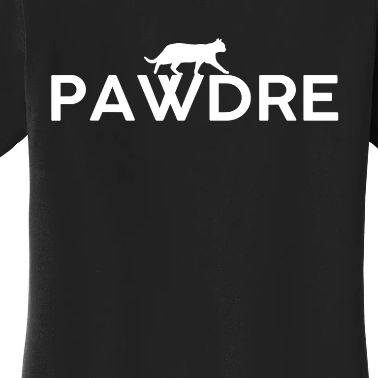 Pawdre Cat Dad Fathers Day Lover Women's T-Shirt