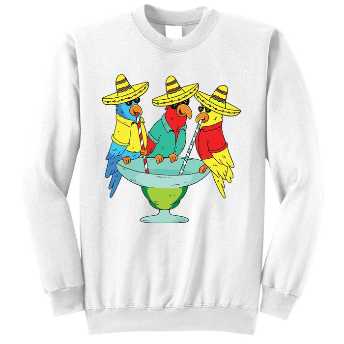 Parrot Cinco De Mayo Funny Drinking Tequila Mexican Fiesta Sweatshirt