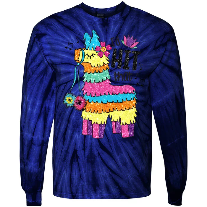 Pinata Cinco De Mayo Mexican Fiesta Party 2024 Tie-Dye Long Sleeve Shirt