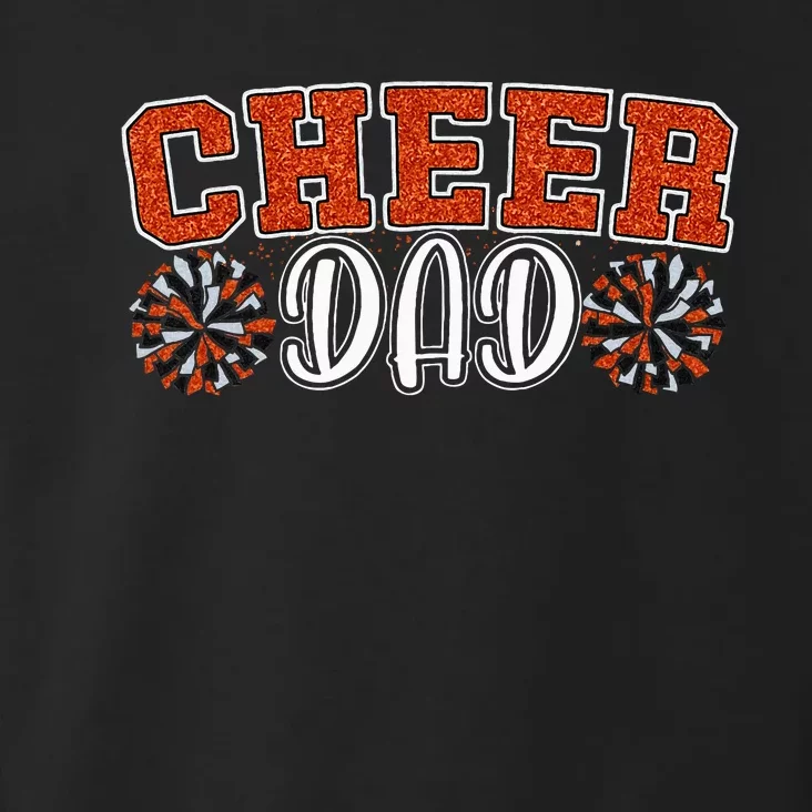 Proud Cheer Dad My Favorite Cheerleader Calls Me Dad Orange Toddler Hoodie