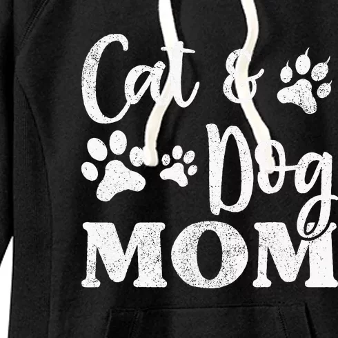 Pet Cat Dog Mom Mothers Day For Women Women's Fleece Hoodie