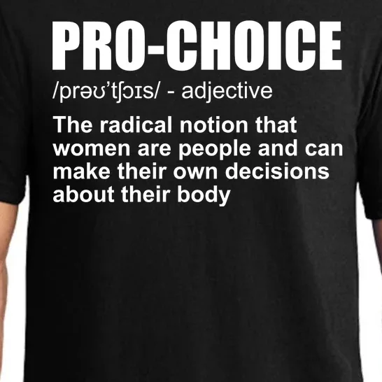 Pro Choice Definition Pajama Set