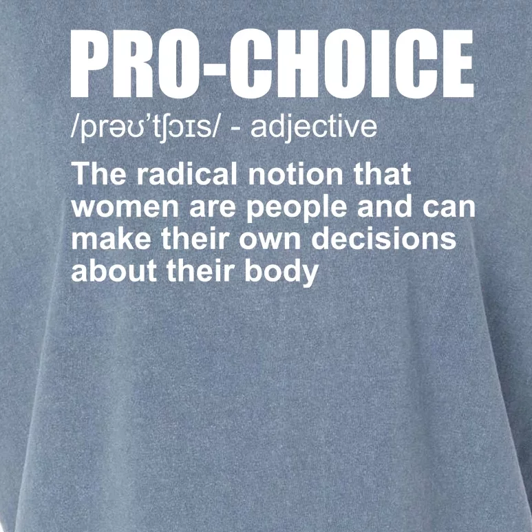 Pro Choice Definition Garment-Dyed Women's Muscle Tee