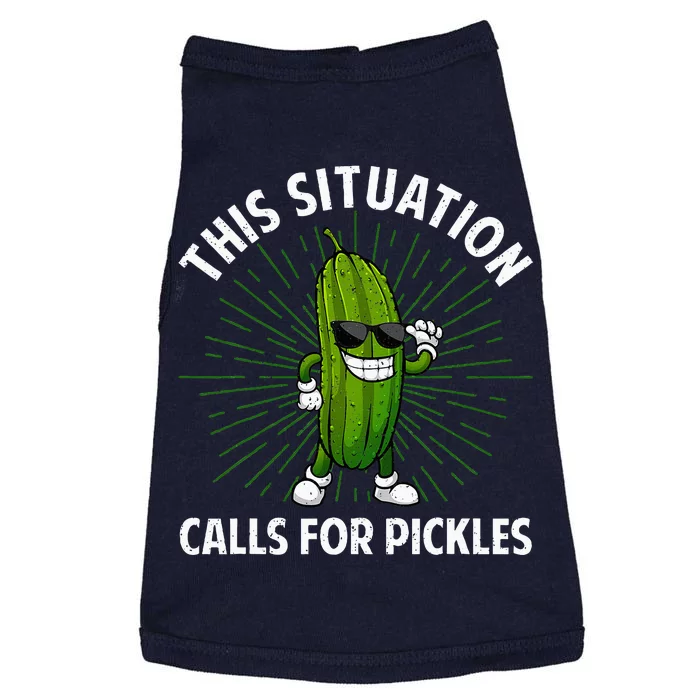 Pickle Cucumber Dill Pickle Lover Doggie Tank