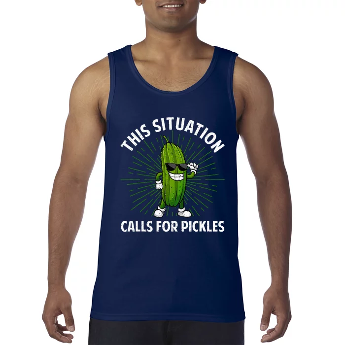 Pickle Cucumber Dill Pickle Lover Tank Top