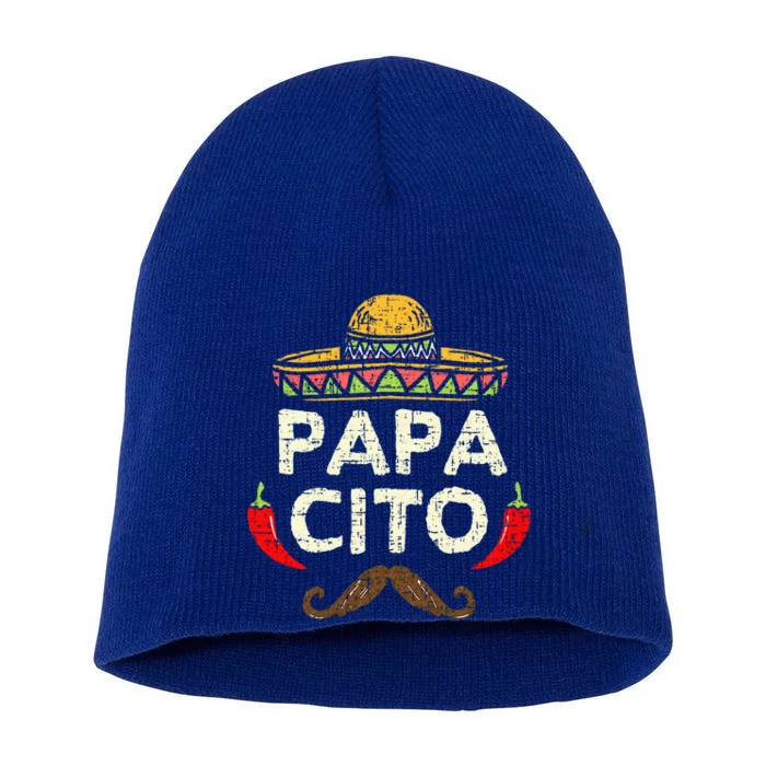 Papacito Cinco De Mayo Dad Fiesta Mexican Short Acrylic Beanie