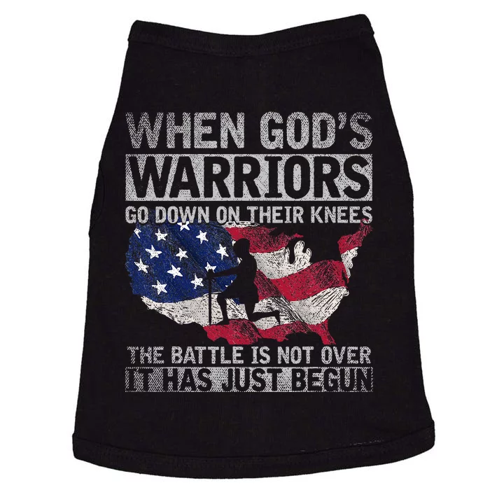 Patriotic Christian Devotee God Christianity Us Flag Jesus Doggie Tank