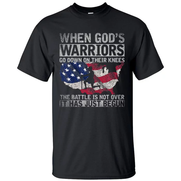 Patriotic Christian Devotee God Christianity Us Flag Jesus Tall T-Shirt