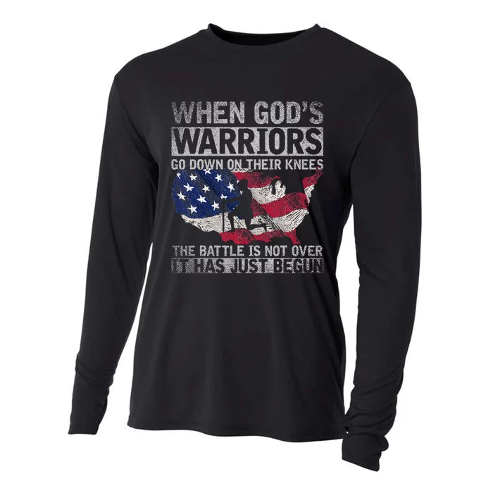 Patriotic Christian Devotee God Christianity Us Flag Jesus Cooling Performance Long Sleeve Crew