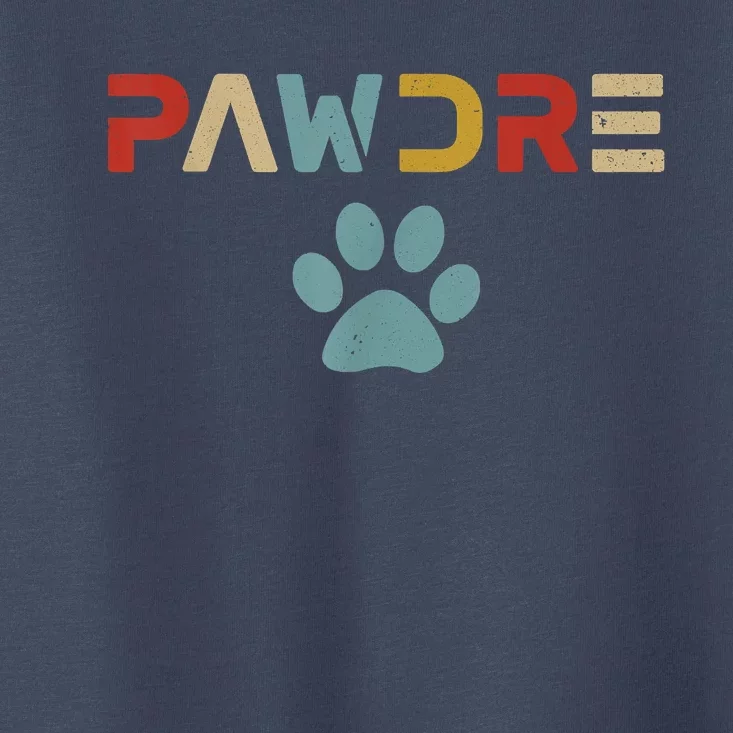 Pawdre Cat Dad Fathers Day Lover Toddler T-Shirt