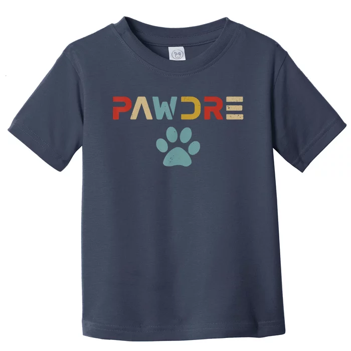 Pawdre Cat Dad Fathers Day Lover Toddler T-Shirt