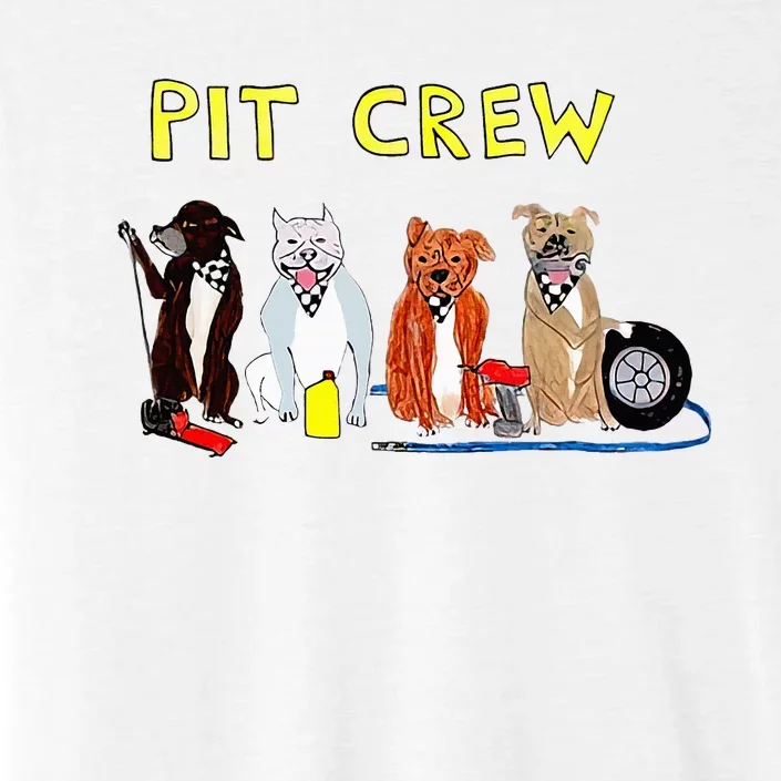 Pit Crew Dogs Funny For Women ChromaSoft Performance T-Shirt