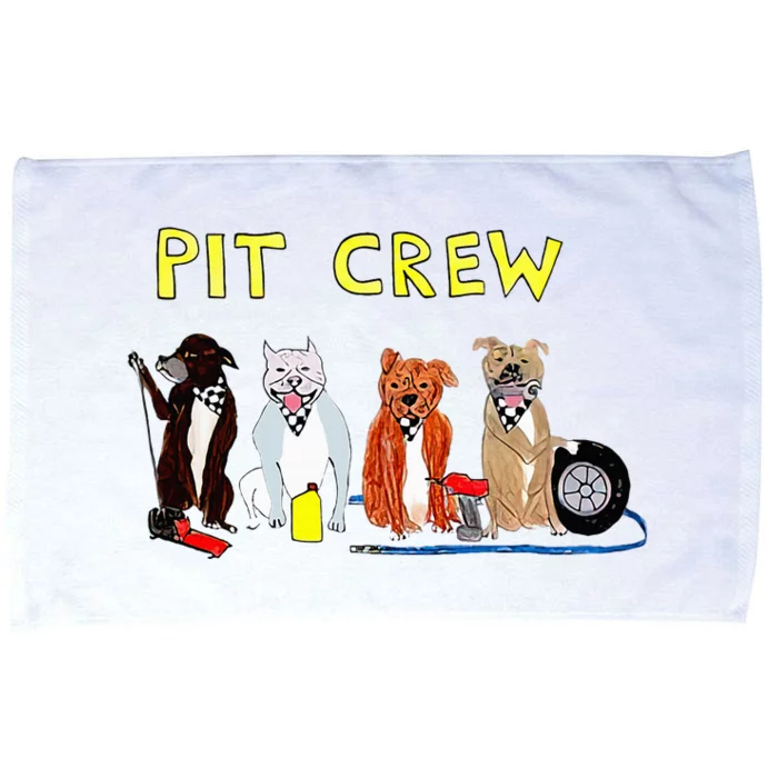 Pit Crew Dogs Funny For Women Microfiber Hand Towel