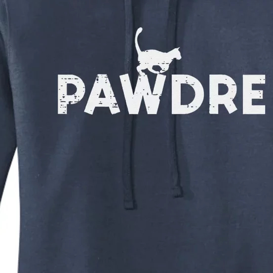 Pawdre Cat Dad Cute Fur Papa Fathers Day Pet Paw Daddy Women's Pullover Hoodie