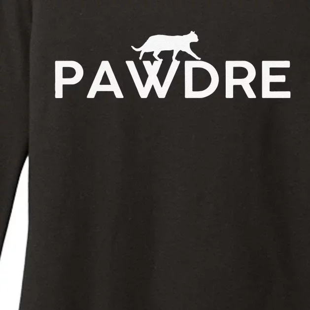 Pawdre Cat Dad Fathers Day Lover Womens CVC Long Sleeve Shirt