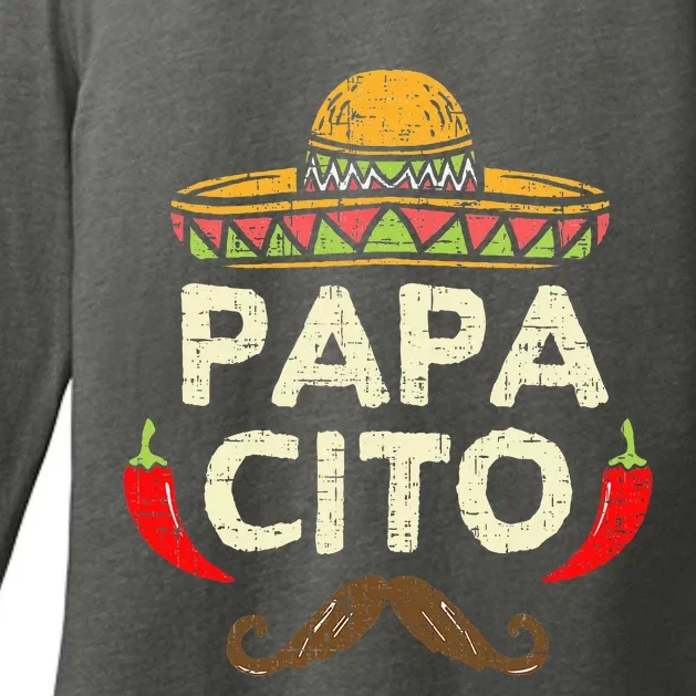 Papacito Cinco De Mayo Dad Fiesta Mexican Funny FatherS Day Womens CVC Long Sleeve Shirt