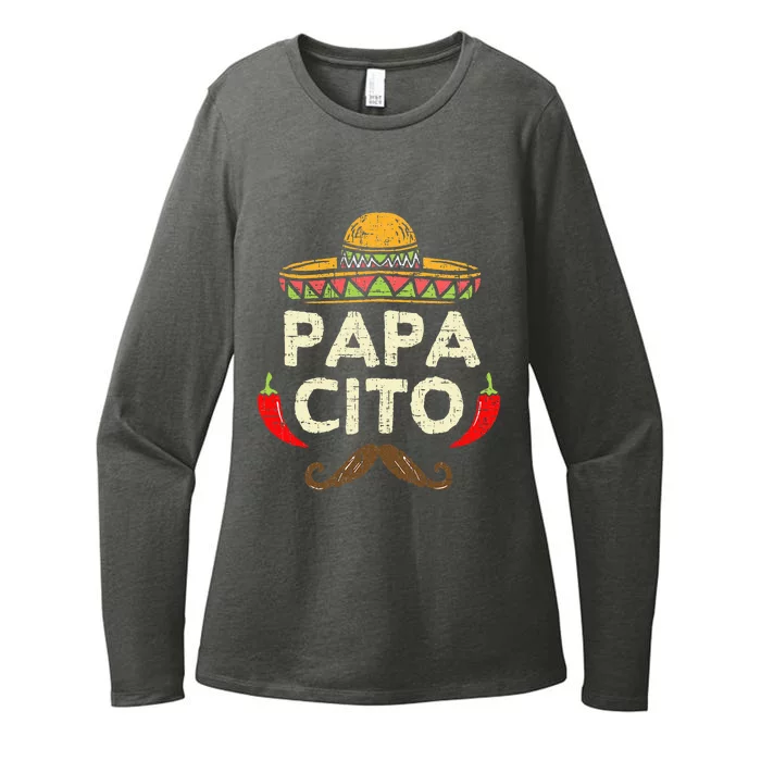 Papacito Cinco De Mayo Dad Fiesta Mexican Funny FatherS Day Womens CVC Long Sleeve Shirt