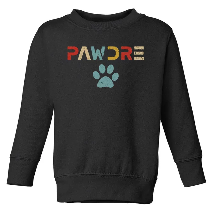 Pawdre Cat Dad Father's Day Lover Toddler Sweatshirt