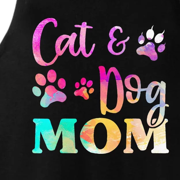 Pet Cat Dog Mom For Funny Mothers Day Ladies Tri-Blend Wicking Tank