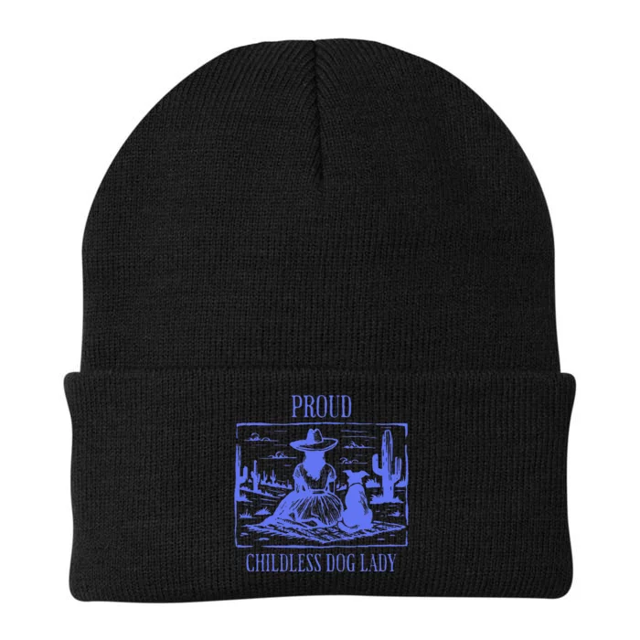 Proud Childless Dog Lady Knit Cap Winter Beanie