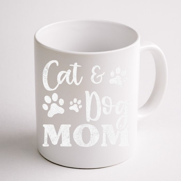 Pet Cat Dog Mom Mothers Day For Funny Front & Back Coffee Mug