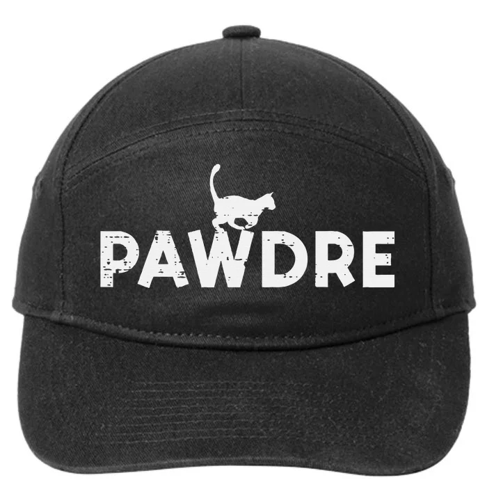 Pawdre Cat Dad Cute Fur Papa 7-Panel Snapback Hat