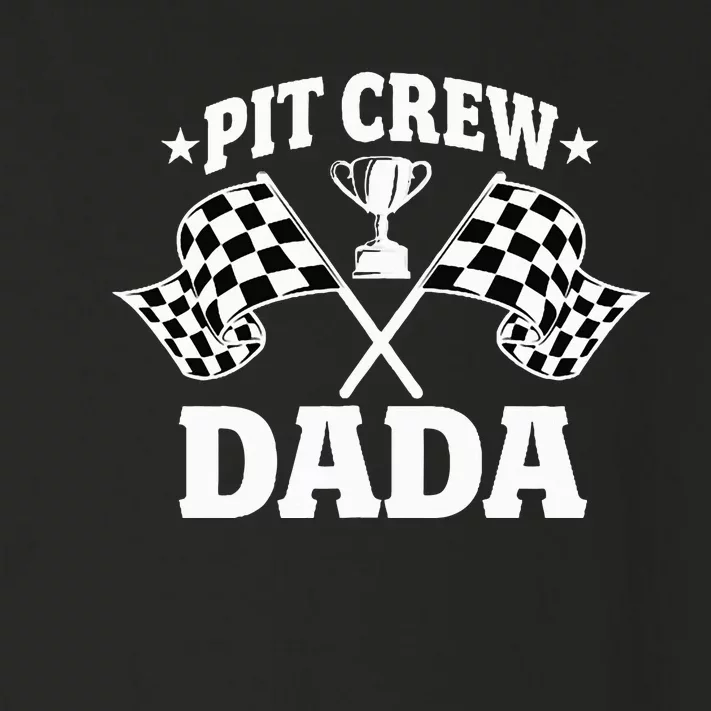 Pit Crew Dada Race Car Birthday Party Racing Toddler Long Sleeve Shirt