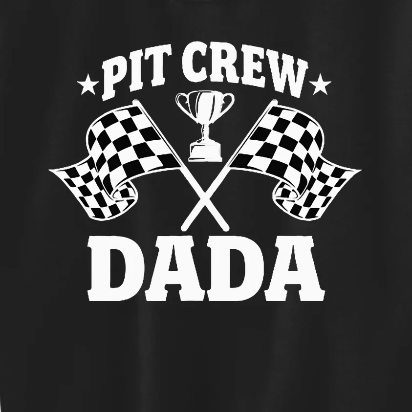 Pit Crew Dada Race Car Birthday Party Racing Kids Sweatshirt