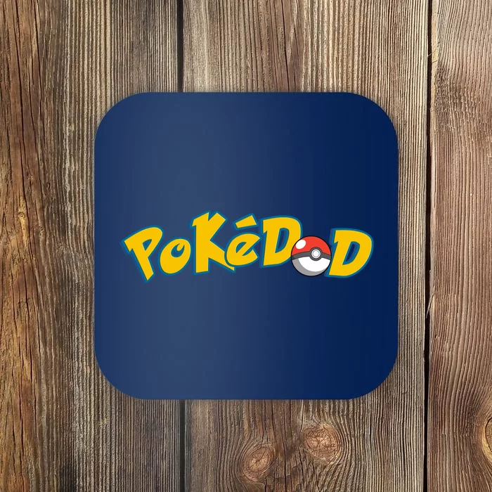 Pokedad Cute Dad Gift Coaster