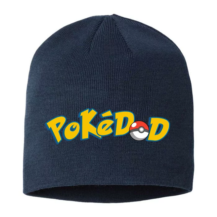 Pokedad Cute Dad Gift 8 1/2in Sustainable Knit Beanie