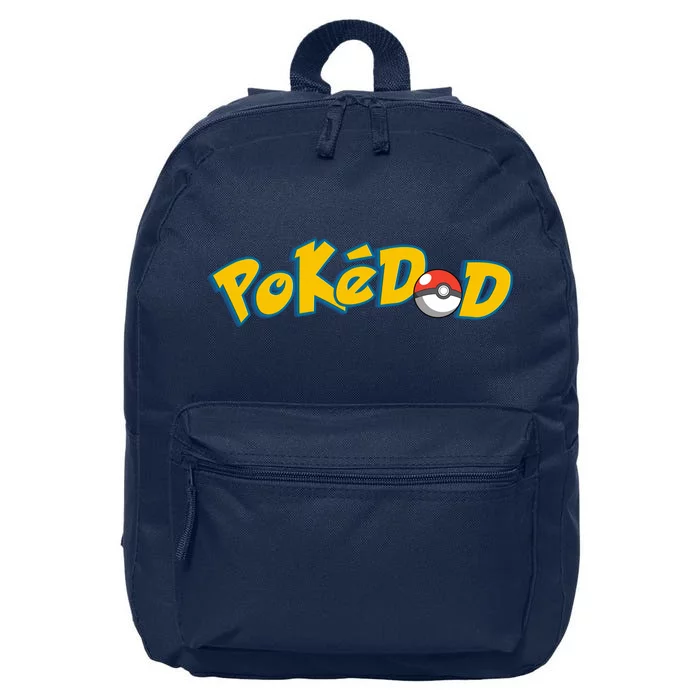 Pokedad Cute Dad Gift 16 in Basic Backpack