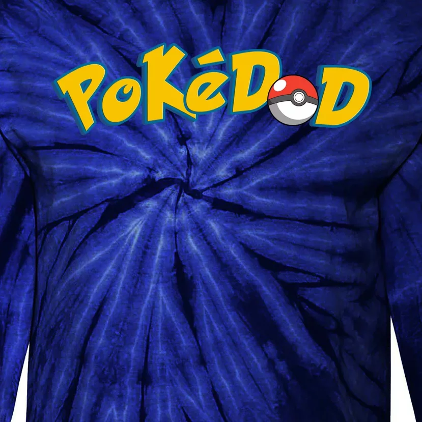 Pokedad Cute Dad Gift Tie-Dye Long Sleeve Shirt