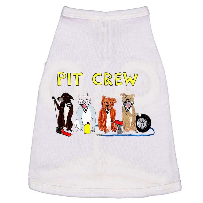 Pit Crew Dogs Funny For Women Doggie Tank