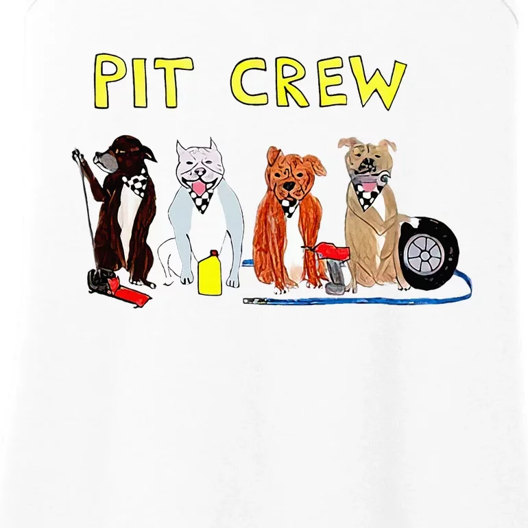 Pit Crew Dogs Funny For Women Ladies Essential Tank