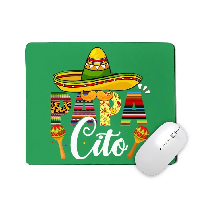 Papacito Cinco De Mayo Leopard Fiesta Mexican Father's Day Mousepad