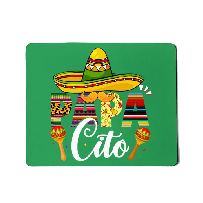 Papacito Cinco De Mayo Leopard Fiesta Mexican Father's Day Mousepad