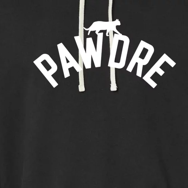 Pawdre Cat Dad FatherS Day Cat Lover Dad Funny Cool Cat Gift Garment-Dyed Fleece Hoodie