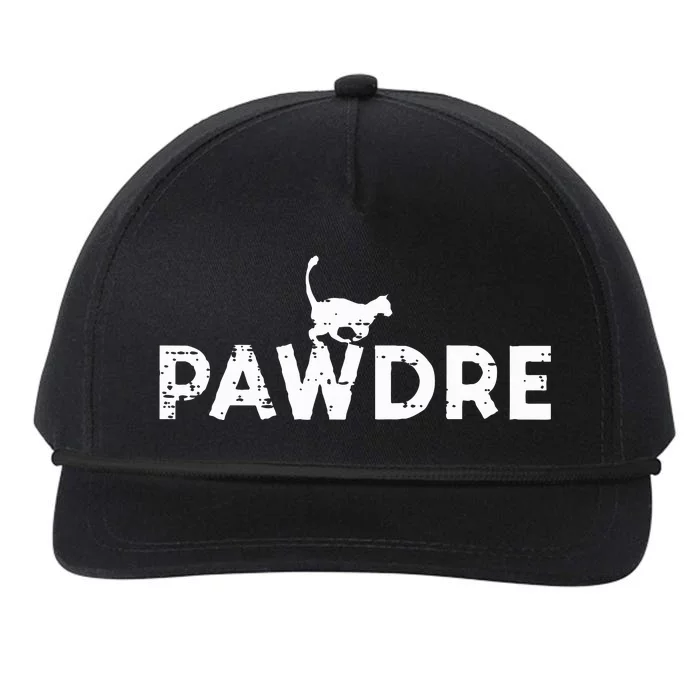 Pawdre Cat Dad Cute Fur Papa Fathers Day Snapback Five-Panel Rope Hat