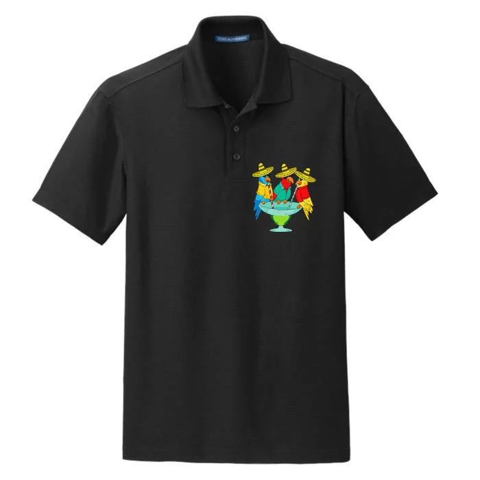 Parrot Cinco De Mayo Funny Drinking Tequila Mexican Fiesta Dry Zone Grid Performance Polo