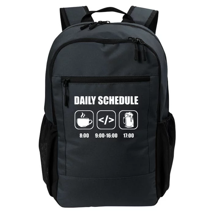 Programmer Coder Daily Schedule Programming Software Daily Commute Backpack