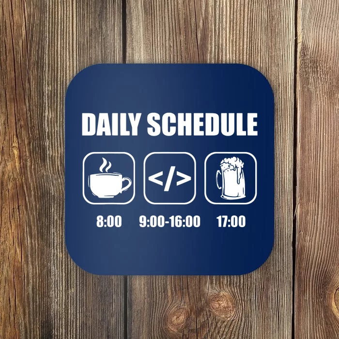 Programmer Coder Daily Schedule Programming Software Coaster