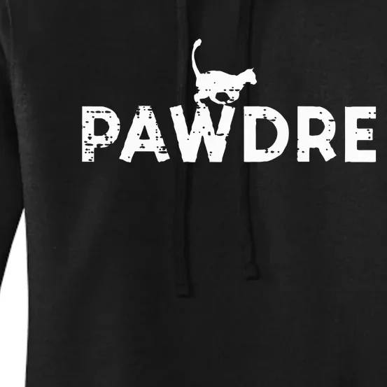 Pawdre Cat Dad Cute Fur Papa Fathers Day Pet Paw Daddy Women's Pullover Hoodie