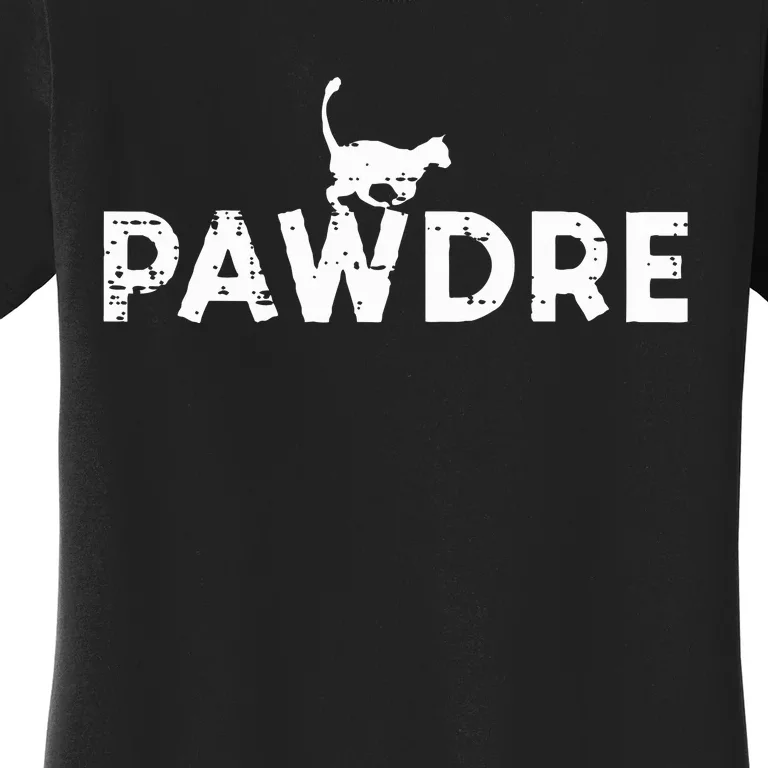 Pawdre Cat Dad Cute Fur Papa Fathers Day Pet Paw Daddy Women's T-Shirt