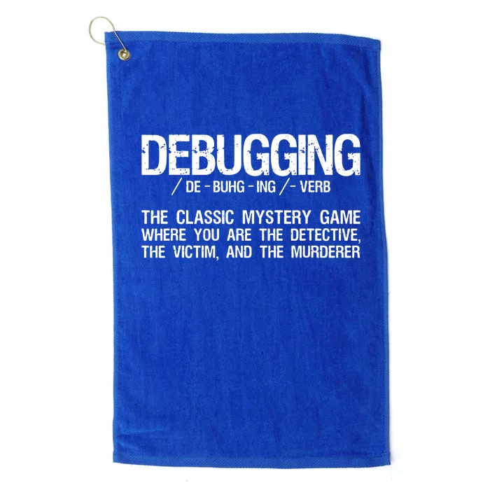 Programmer Coder Developer Programming Software Engineer Platinum Collection Golf Towel